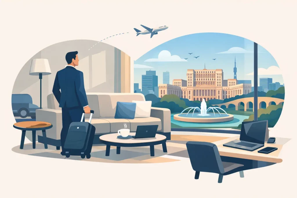 Apartament pentru delegație în București