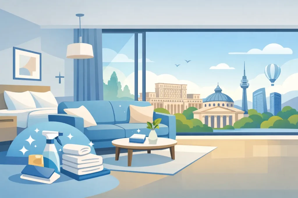 Apartament curat pentru cazare București