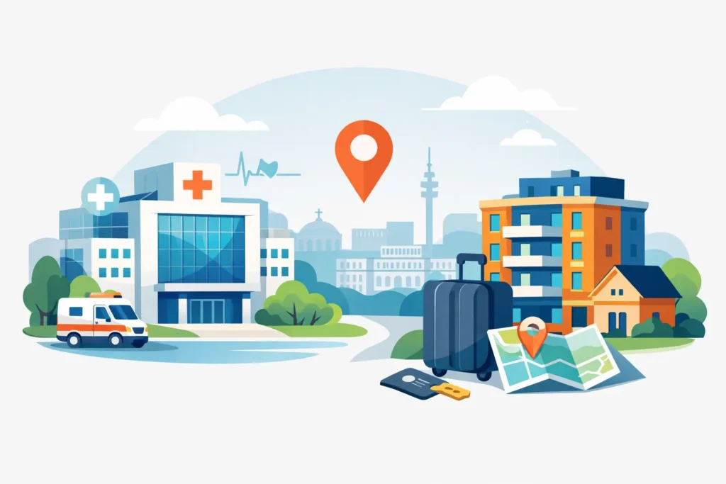 Cazare aproape de zone medicale în București